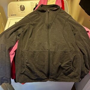 Gray Full-Zip Jacket